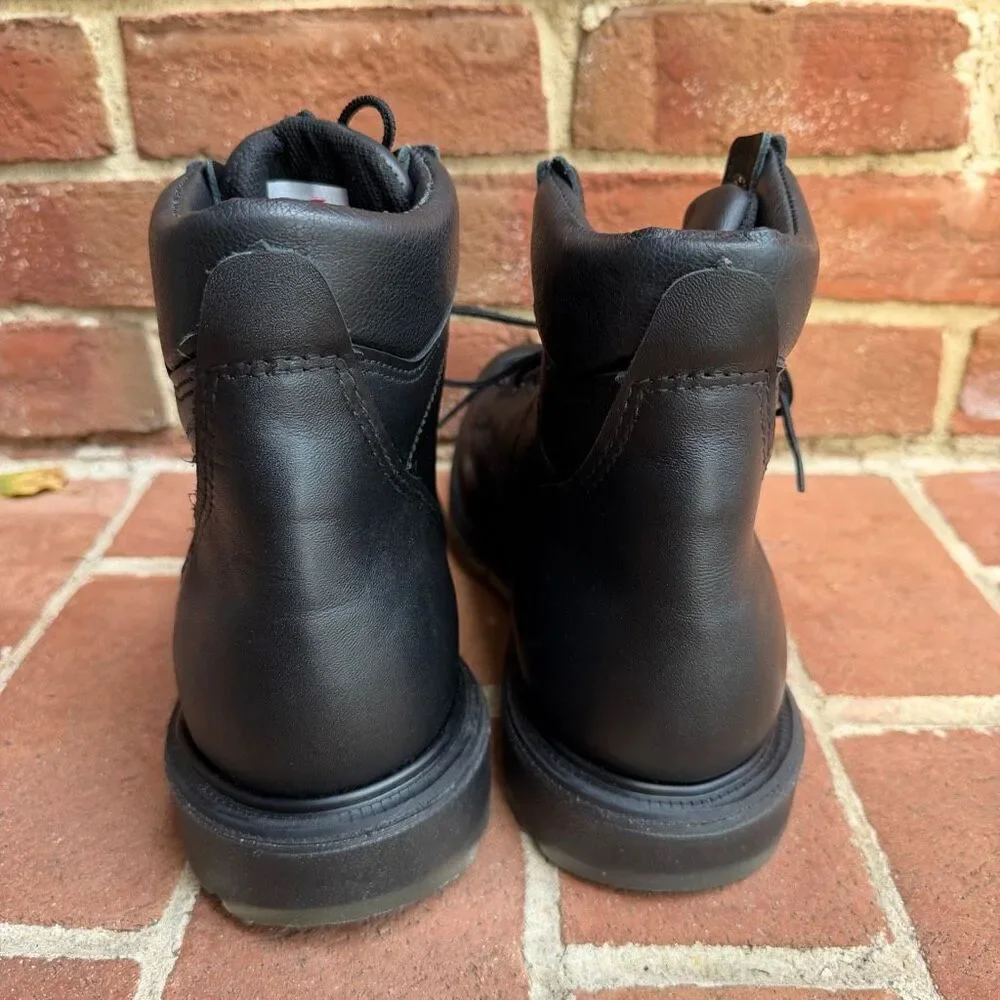 Red Wing SuperSole 2.0 607 Mens Soft Toe Work Boots Black Leather 10 H NEW